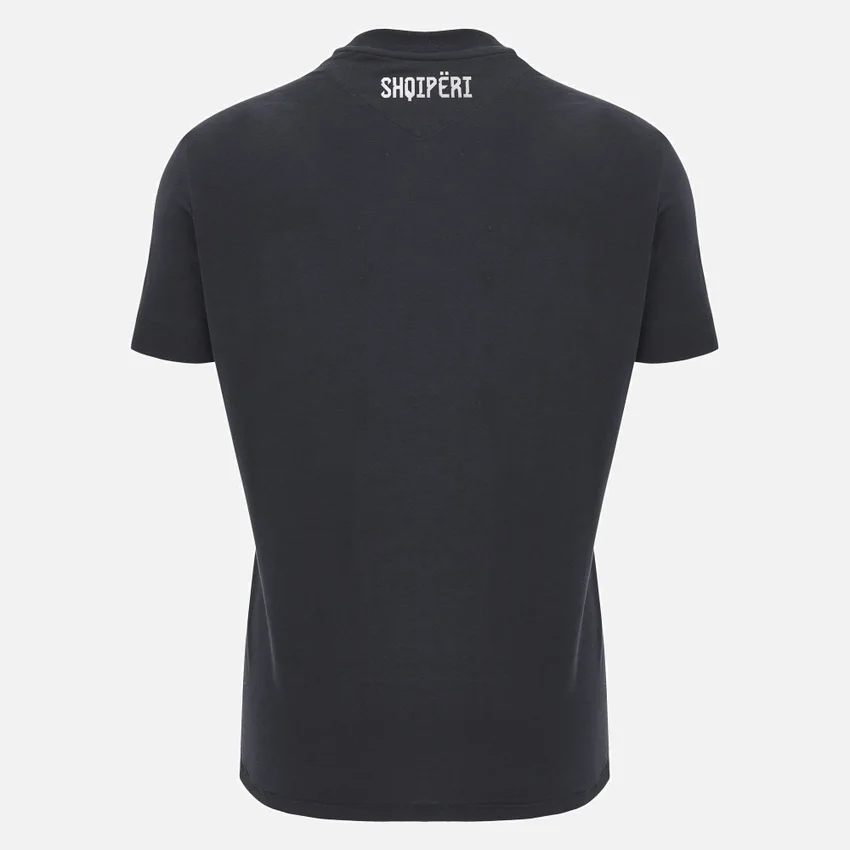 Camiseta deportiva negra de estilo Athleisure de la selección nacional de Albania FSHF 2026/27 para hombre Camiseta deportiva negra de estilo Athleisure de la selección nacional de Albania FSHF 2026/27 para hombre