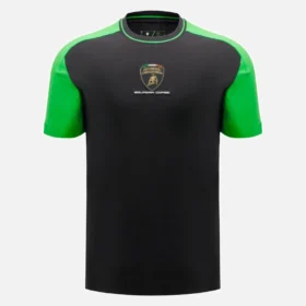 Camiseta deportiva negra para hombre de Automobili Lamborghini Squadra Corse