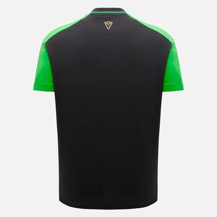 Camiseta deportiva negra para hombre de Automobili Lamborghini Squadra Corse Camiseta deportiva negra para hombre de Automobili Lamborghini Squadra Corse