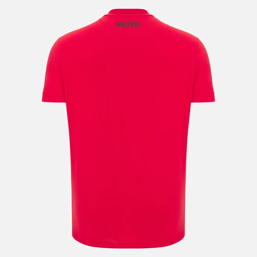 Camiseta deportiva roja de estilo Athleisure de la selección nacional de Albania FSHF 2026/27 para hombre Camiseta deportiva roja de estilo Athleisure de la selección nacional de Albania FSHF 2026/27 para hombre
