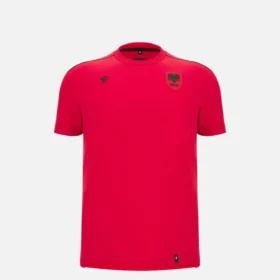 Camiseta deportiva roja de la selección nacional de Albania FSHF 2026/27 Athleisure para jóvenes