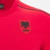 Camiseta deportiva roja de la selección nacional de Albania FSHF 2026/27 Athleisure para jóvenes Camiseta deportiva roja de la selección nacional de Albania FSHF 2026/27 Athleisure para jóvenes
