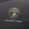 Camiseta deportiva tricolor negra para hombre de Automobili Lamborghini Squadra Corse Camiseta deportiva tricolor negra para hombre de Automobili Lamborghini Squadra Corse
