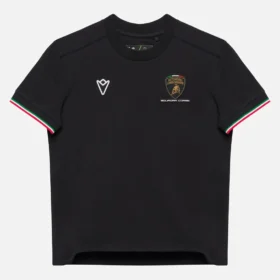 Camiseta deportiva tricolor negra para niños de Automobili Lamborghini Squadra Corse