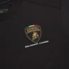 Camiseta deportiva tricolor negra para niños de Automobili Lamborghini Squadra Corse Camiseta deportiva tricolor negra para niños de Automobili Lamborghini Squadra Corse