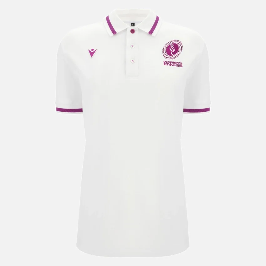 Camiseta polo de mujer Athleisure de la Copa del Mundo de Rugby Femenino 2025 Camiseta polo de mujer Athleisure de la Copa del Mundo de Rugby Femenino 2025
