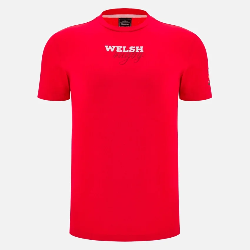 Camiseta roja de aficionado del Welsh Rugby 2025/26 Camiseta roja de aficionado del Welsh Rugby 2025/26