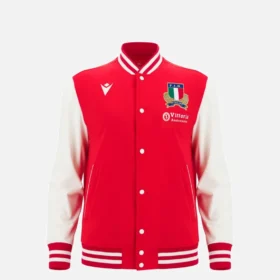 Chaqueta Anthem de la colección cápsula Garibaldi Italia Rugby 2025/26 Athleisure para niños