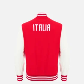 Chaqueta Anthem de la colección cápsula Garibaldi Italia Rugby 2025/26 Athleisure para niños