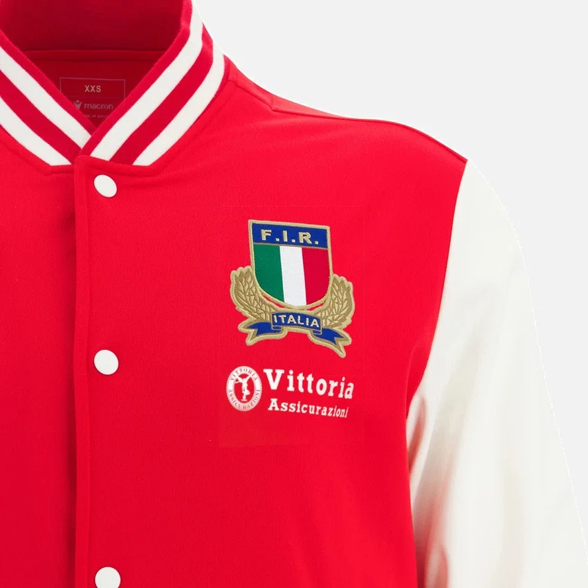 Chaqueta Anthem de la colección cápsula Garibaldi Italia Rugby 2025/26 Athleisure para niños Chaqueta Anthem de la colección cápsula Garibaldi Italia Rugby 2025/26 Athleisure para niños