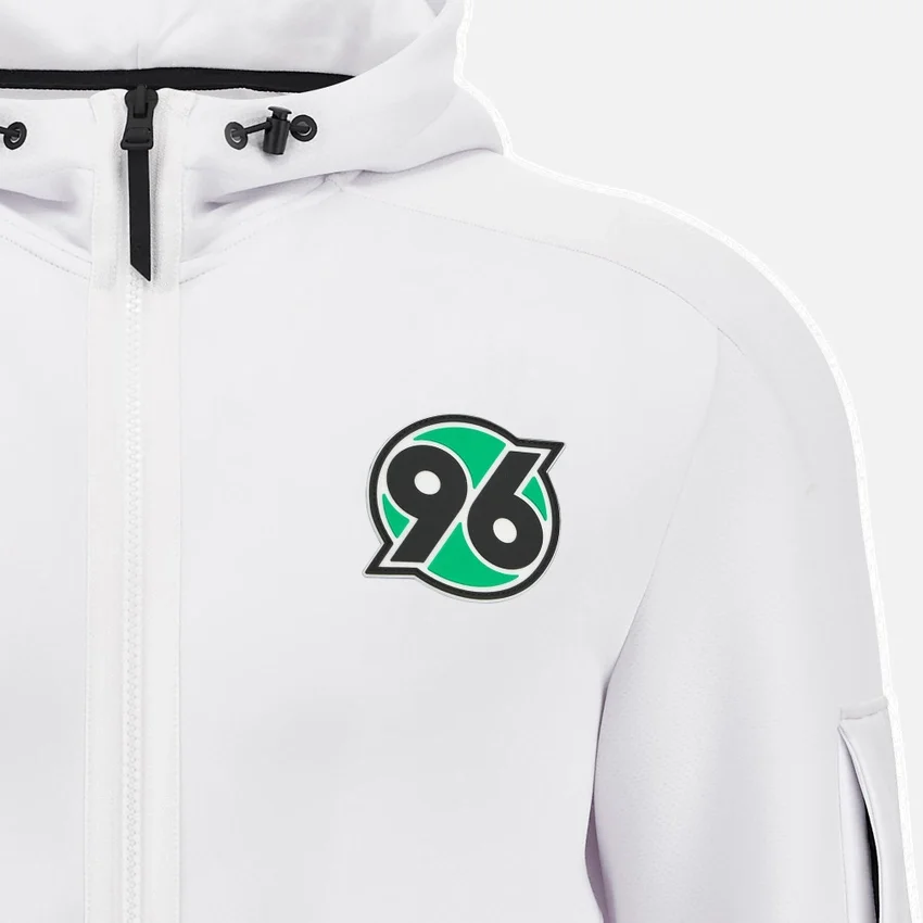 Chaqueta Athleisure Anthem del Hannover 96 2025/26 en color blanco Chaqueta Athleisure Anthem del Hannover 96 2025/26 en color blanco