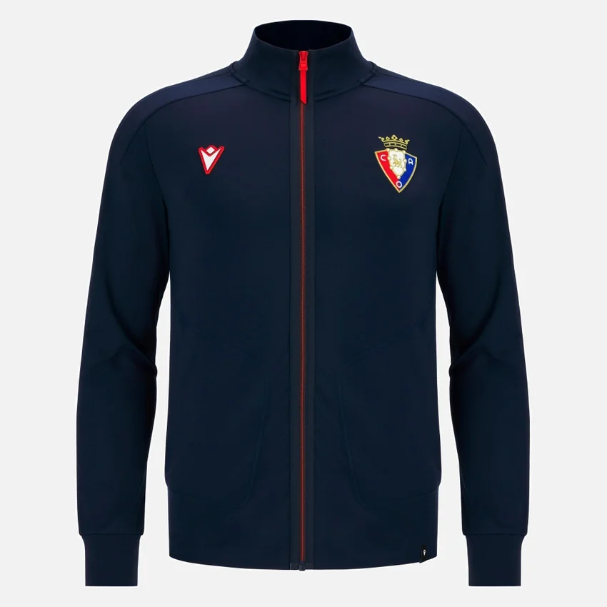 Chaqueta de calentamiento Anthem para adultos de Osasuna 2025/26, estilo Athleisure Chaqueta de calentamiento Anthem para adultos de Osasuna 2025/26, estilo Athleisure