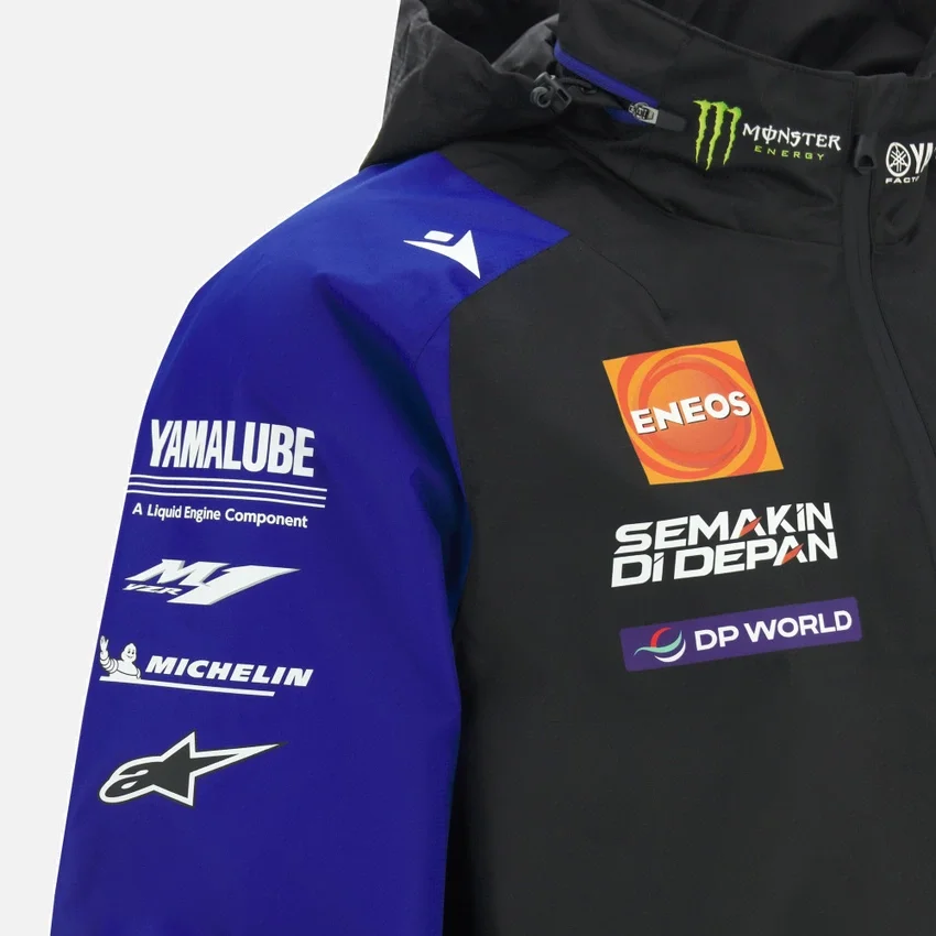 Chaqueta de ducha réplica del equipo Monster Energy Yamaha MotoGP 2026 Chaqueta de ducha réplica del equipo Monster Energy Yamaha MotoGP 2026