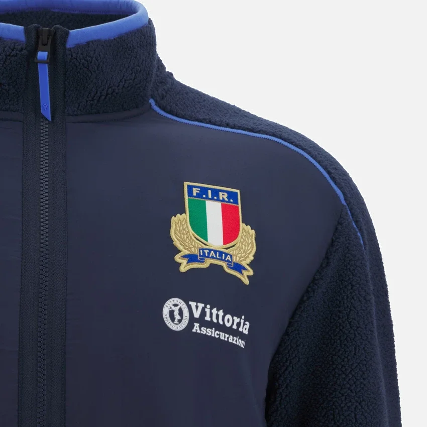 Chaqueta Teddy para adultos Italia Rugby 2025/26 Athleisure Chaqueta Teddy para adultos Italia Rugby 2025/26 Athleisure