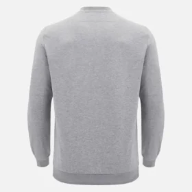 Colección Unibo Sudadera de cuello redondo sin cepillar en gris jaspeado para Adultos