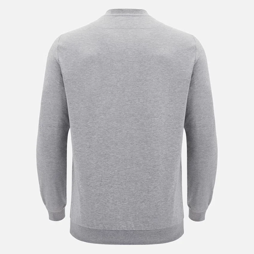 Colección Unibo Sudadera de cuello redondo sin cepillar en gris jaspeado para Adultos Colección Unibo Sudadera de cuello redondo sin cepillar en gris jaspeado para Adultos