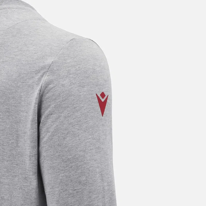 Colección Unibo Sudadera de cuello redondo sin cepillar en gris jaspeado para Adultos Colección Unibo Sudadera de cuello redondo sin cepillar en gris jaspeado para Adultos