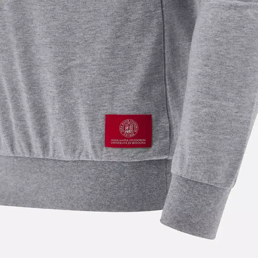 Colección Unibo Sudadera de cuello redondo sin cepillar en gris jaspeado para Adultos Colección Unibo Sudadera de cuello redondo sin cepillar en gris jaspeado para Adultos