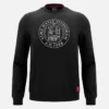 Colección Unibo Sudadera negra sin cepillar con cuello redondo para Adultos Colección Unibo Sudadera negra sin cepillar con cuello redondo para Adultos