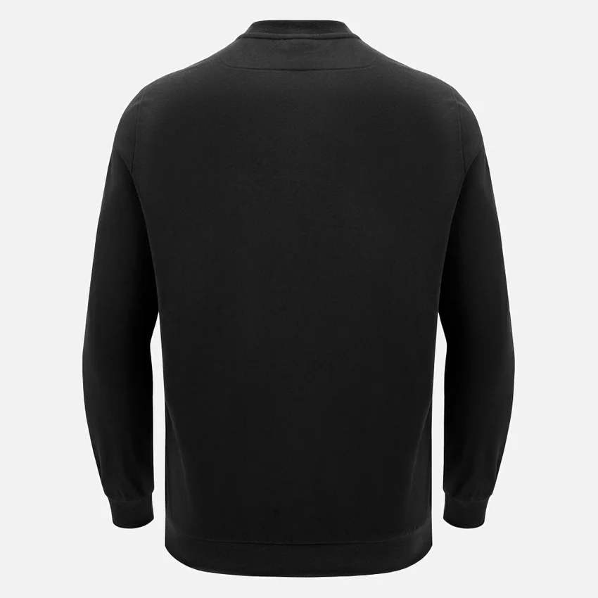 Colección Unibo Sudadera negra sin cepillar con cuello redondo para Adultos Colección Unibo Sudadera negra sin cepillar con cuello redondo para Adultos