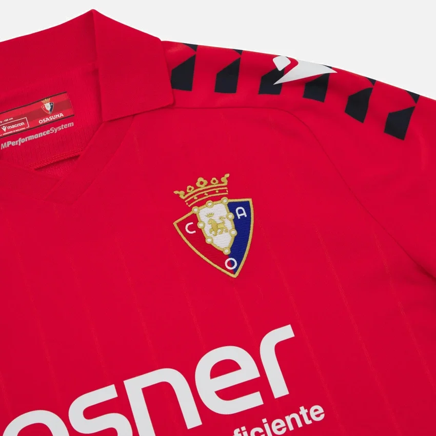Equipación de local para adultos del Osasuna 2025/26 Equipación de local para adultos del Osasuna 2025/26