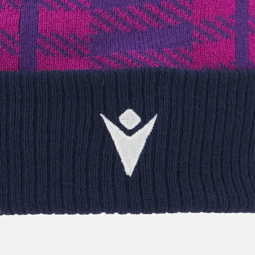 Gorro de pompón azul marino y morado Scottish Rugby 2025/26 Gorro de pompón azul marino y morado Scottish Rugby 2025/26