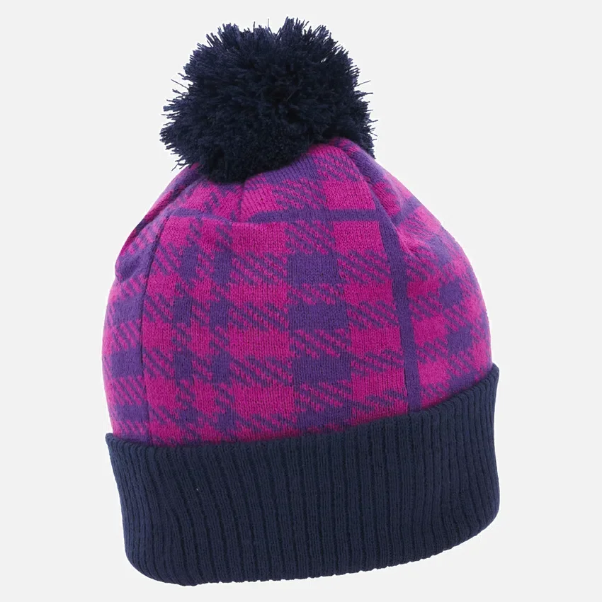 Gorro de pompón azul marino y morado Scottish Rugby 2025/26 Gorro de pompón azul marino y morado Scottish Rugby 2025/26