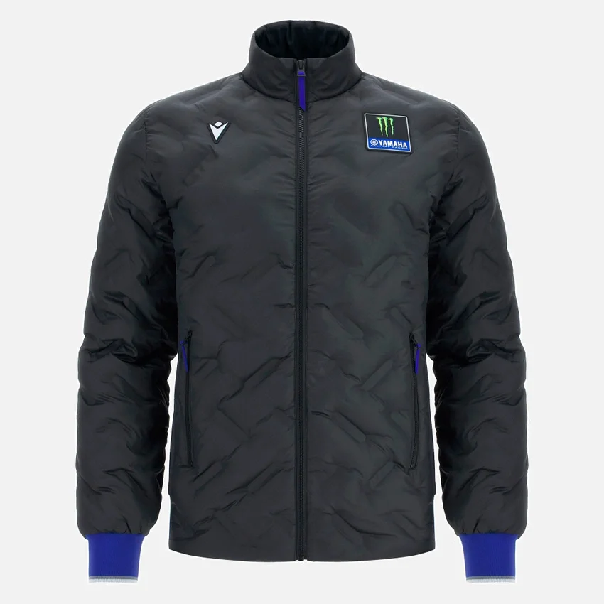 Monster Energy Yamaha MotoGP 2026 Replica de viaje para hombre, chaqueta Bomber acolchada Monster Energy Yamaha MotoGP 2026 Replica de viaje para hombre, chaqueta Bomber acolchada