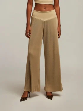 Pantalones anchos plisados Chirsten