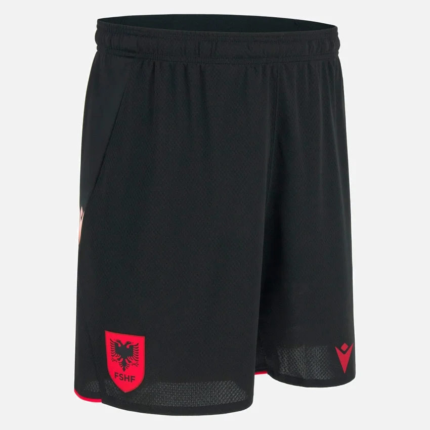 Pantalones Cortos de local para adultos de la selección nacional de Albania FSHF 2026/27 Pantalones Cortos de local para adultos de la selección nacional de Albania FSHF 2026/27