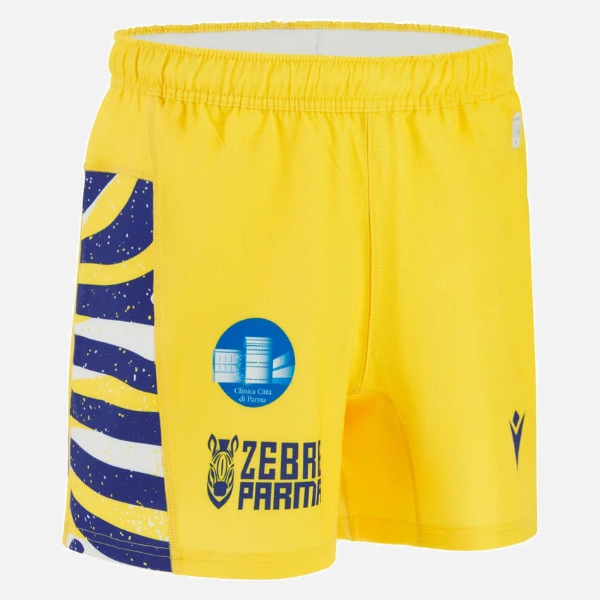 Pantalones Cortos de visitante para adultos del Zebre Parma 2025/26 Pantalones Cortos de visitante para adultos del Zebre Parma 2025/26