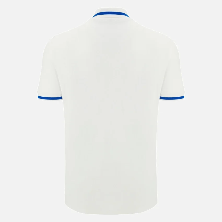 Polo de viaje blanco para adultos Auxerre 2025/26 Athleisure Polo de viaje blanco para adultos Auxerre 2025/26 Athleisure