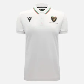 Polos blancos para mujer de Automobili Lamborghini Squadra Corse