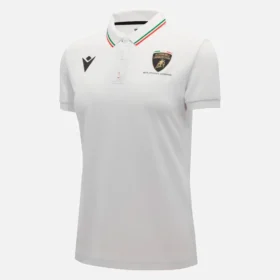 Polos blancos para mujer de Automobili Lamborghini Squadra Corse