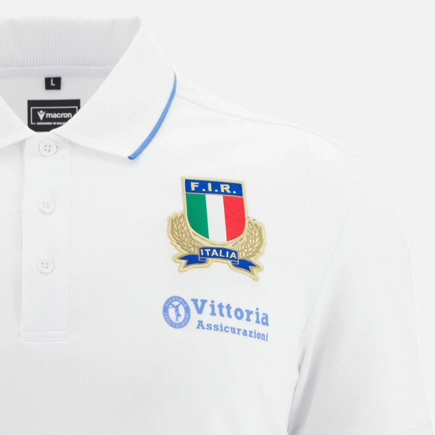 Polos de algodón para adultos Italia Rugby 2025/26 Athleisure Polos de algodón para adultos Italia Rugby 2025/26 Athleisure