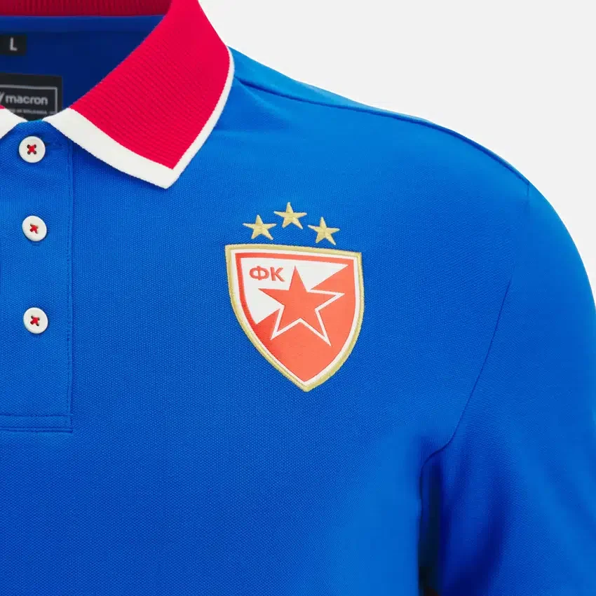 Polos de algodón para adultos Red Star Belgrade 2025/26 Polos de algodón para adultos Red Star Belgrade 2025/26