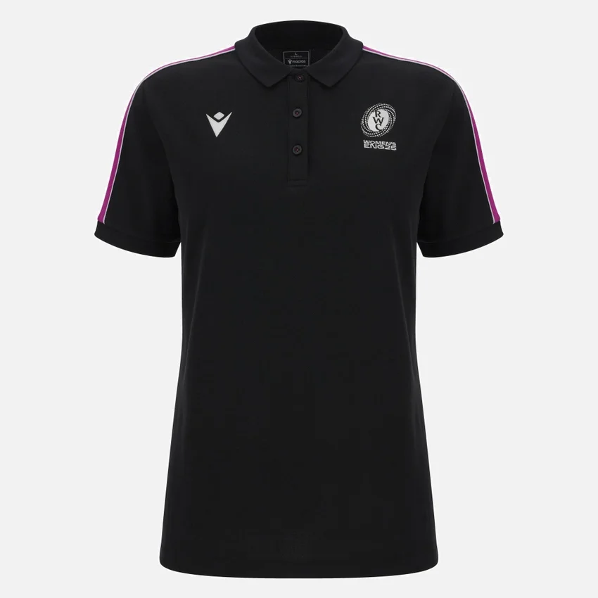 Polos de mujer con rayas de la Copa del Mundo de Rugby Femenino 2025 Polos de mujer con rayas de la Copa del Mundo de Rugby Femenino 2025