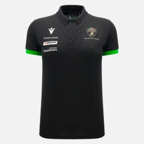 Polos negros para mujer de Automobili Lamborghini Squadra Corse