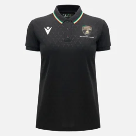 Polos negros para mujer de Automobili Lamborghini Squadra Corse