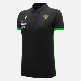 Polos negros para mujer de Automobili Lamborghini Squadra Corse