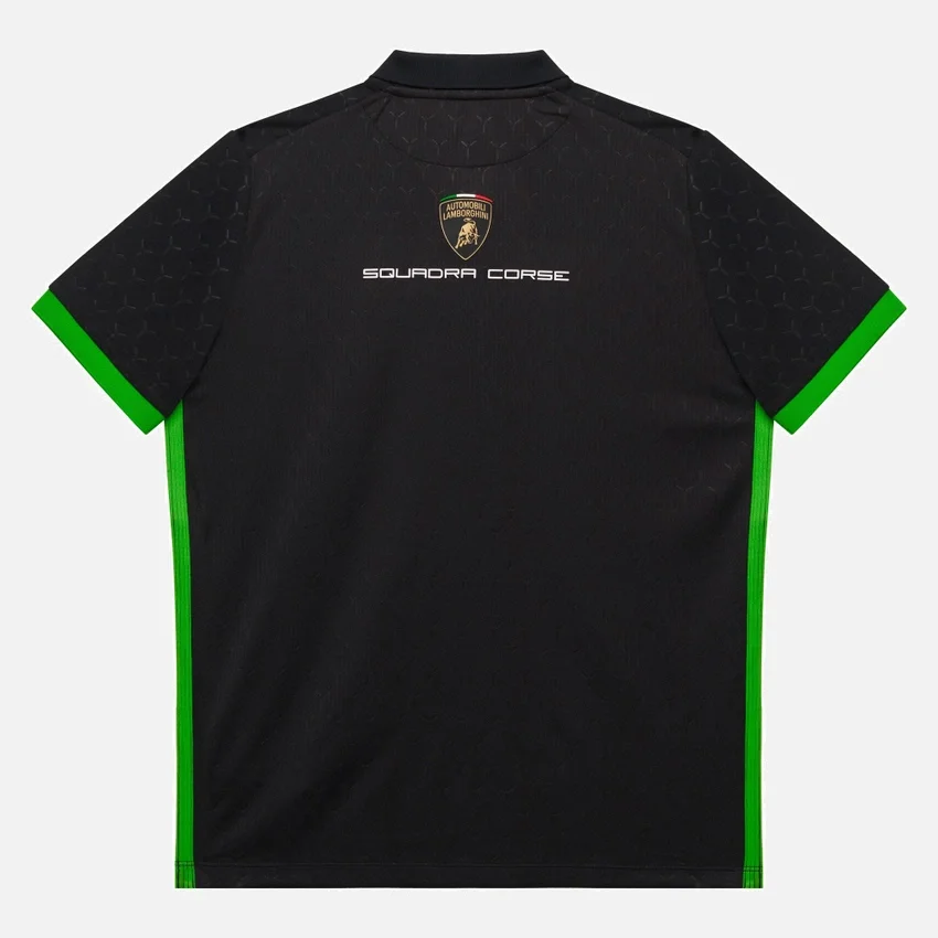 Polos negros para niños de Automobili Lamborghini Squadra Corse Polos negros para niños de Automobili Lamborghini Squadra Corse