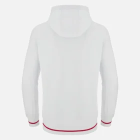 Sudadera con capucha blanca cepillada de la colección Unibo para adultos Sudadera con capucha blanca cepillada de la colección Unibo para adultos