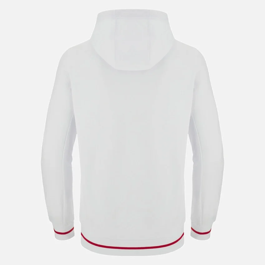 Sudadera con capucha blanca cepillada de la colección Unibo para adultos Sudadera con capucha blanca cepillada de la colección Unibo para adultos