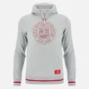 Sudadera con capucha cepillada gris jaspeado de la colección Unibo para adultos Sudadera con capucha cepillada gris jaspeado de la colección Unibo para adultos
