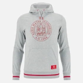 Sudadera con capucha cepillada gris jaspeado de la colección Unibo para adultos Sudadera con capucha cepillada gris jaspeado de la colección Unibo para adultos