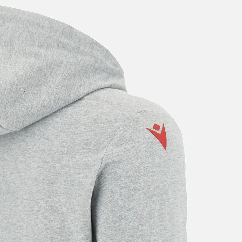 Sudadera con capucha cepillada gris jaspeado de la colección Unibo para adultos Sudadera con capucha cepillada gris jaspeado de la colección Unibo para adultos