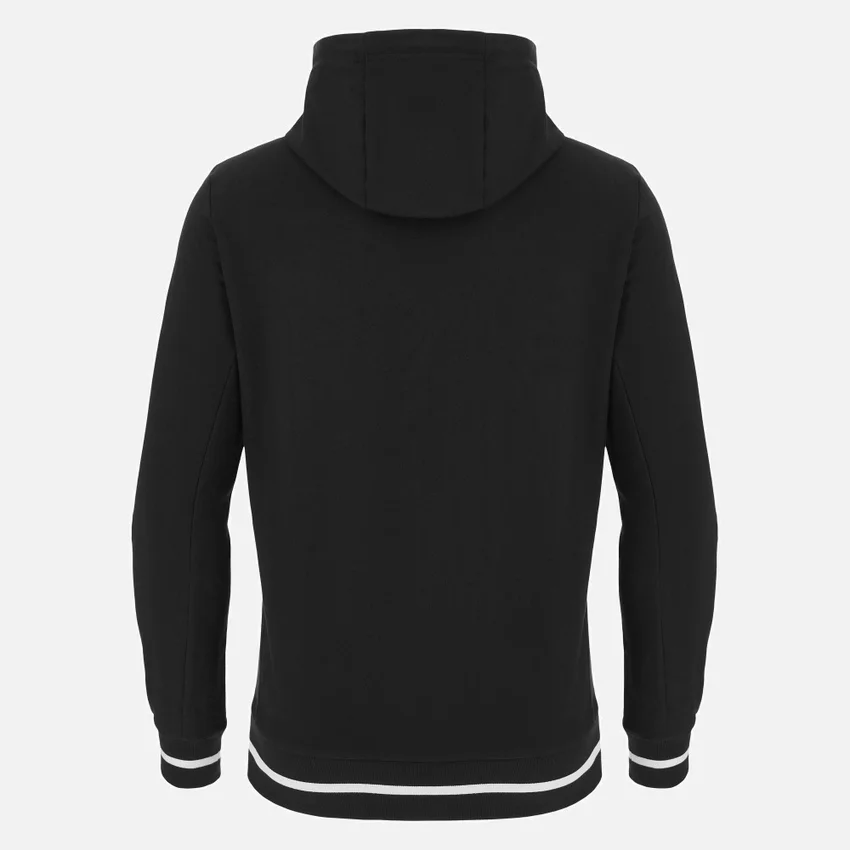 Sudadera con capucha cepillada negra de la colección Unibo para adultos Sudadera con capucha cepillada negra de la colección Unibo para adultos