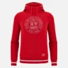 Sudadera con capucha cepillada roja de la colección Unibo para adultos Sudadera con capucha cepillada roja de la colección Unibo para adultos