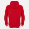Sudadera con capucha cepillada roja de la colección Unibo para adultos Sudadera con capucha cepillada roja de la colección Unibo para adultos