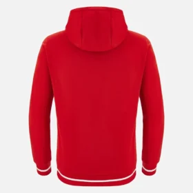 Sudadera con capucha cepillada roja de la colección Unibo para adultos Sudadera con capucha cepillada roja de la colección Unibo para adultos